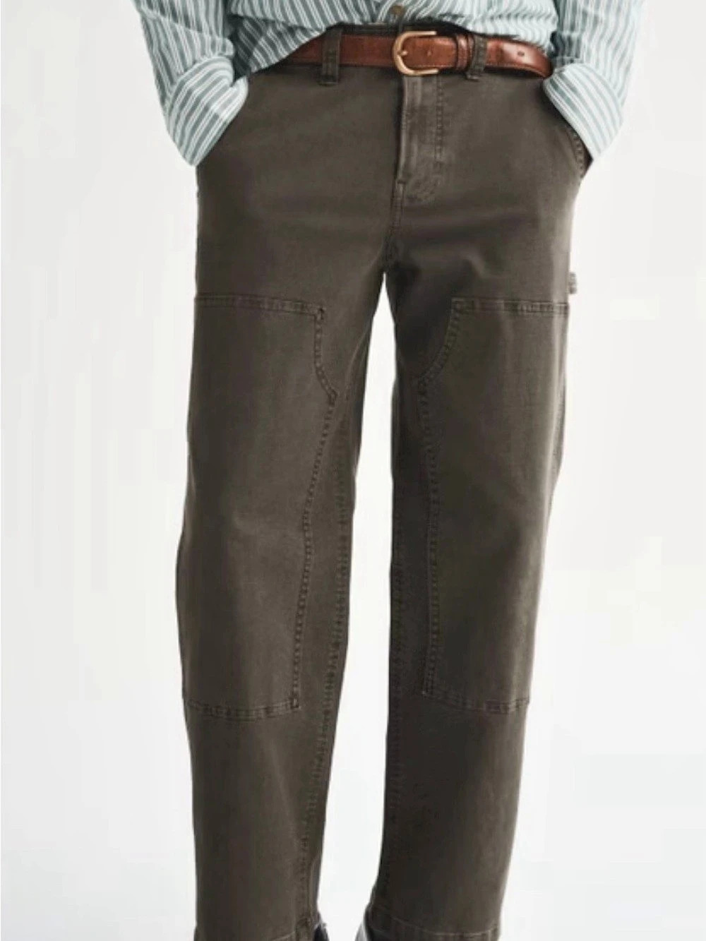 Abercrombie & Fitch Loose Workwear Pant Men's double knee carpenter Pants Waist